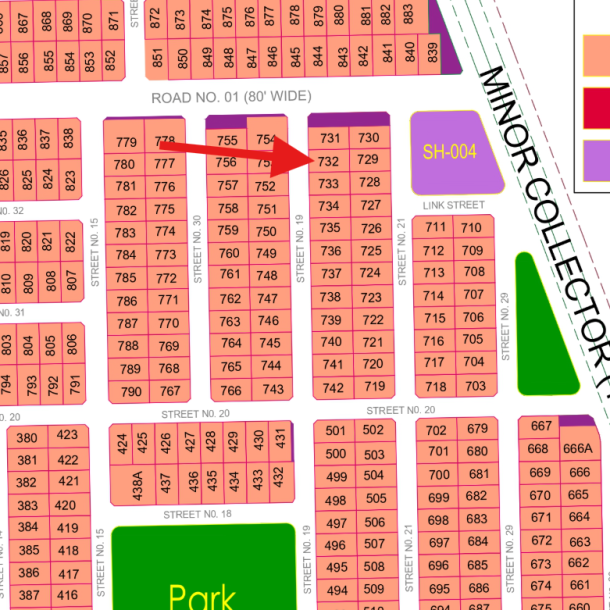 H-732 Top Location 1 Kanal Lowest Cost Plot For Sale In DHA Multan-1