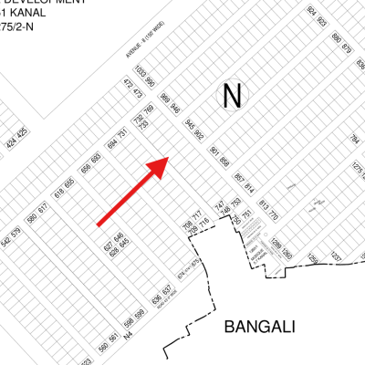 On 50 Feet Road Prime Location 1 Kanal Plot Available For Sale in DHA Lahore Phase 6