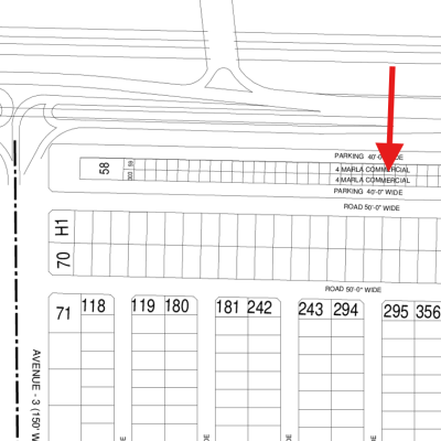 Top Location 4 Marla Commercial Plot Available for Sale In DHA Lahore Phase 6