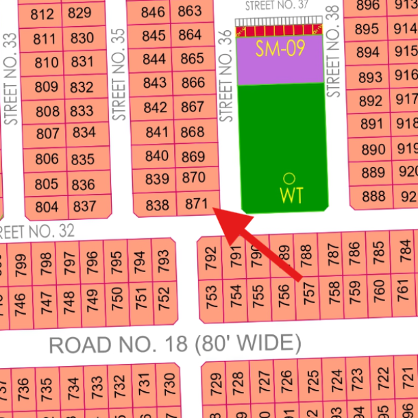 Investor Rate 1 Kanal Plot Available For Sale In DHA Multan Sector M-1