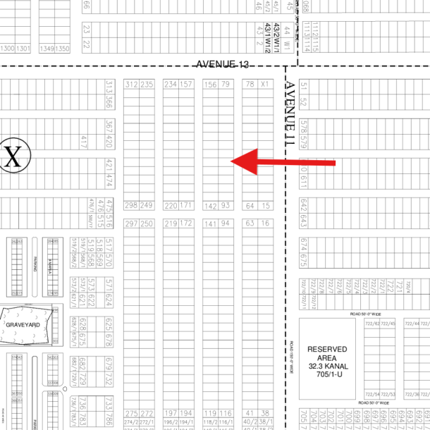 X-88 Excellent Location Plot For Sale In DHA Lahore Phase 7-1