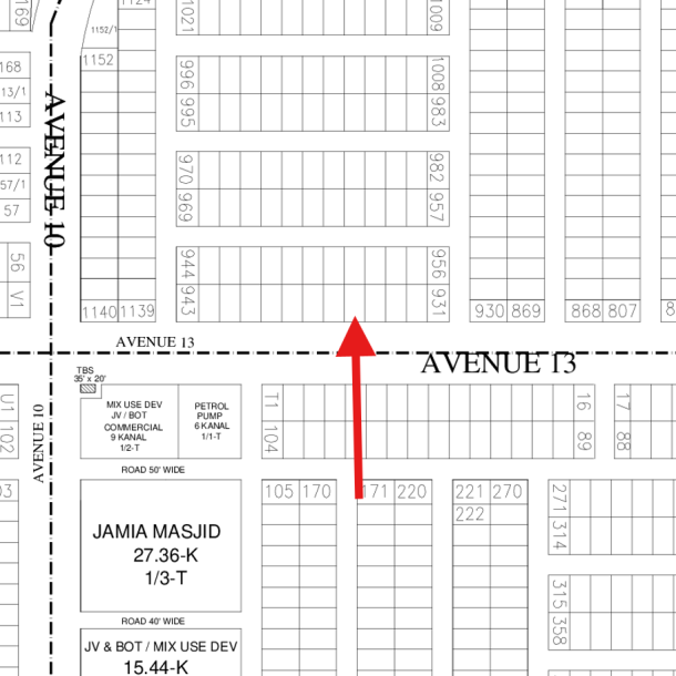 Reasonable 1 Kanal Residential Plot Available For Sale In DHA Lahore Phase 7-1