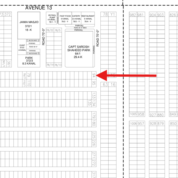 Corner On 70 Feet Wide Road 1 Kanal Pair Plots Available For Sale in DHA Lahore Phase 7-1