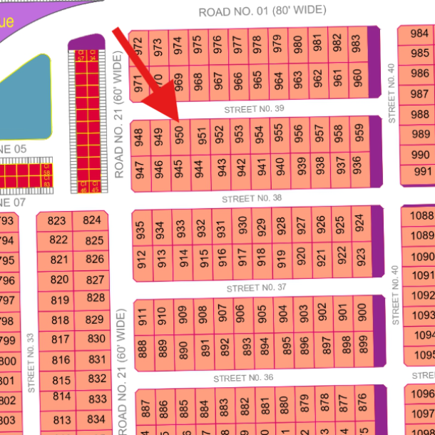 Best Price 1 Kanal Plot For Sale In DHA Multan Sector I-1