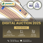Digital Auction Of 4 Marla Commercial Plot CBW-193 In Phase 8 Block Commercial Broadway