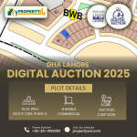 DHA Lahore Digital Auction Of 8 Marla Commercial Plot CBW- 54 In Phase 8 Commercial Broadway