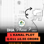 Lowest Price 1 Kanal Plot Available For Sale In DHA Lahore Phase 7 Block Q