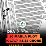 Prime 10 Marla Residential Plot K-1717 Available For Sale In DHA Lahore Phase 9 Prism