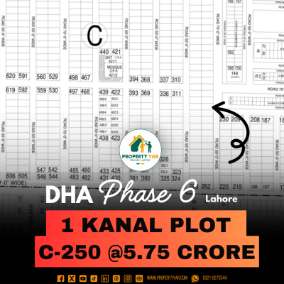 Direct Deal 1 Kanal Plot For Sale In DHA Lahore Phase 6