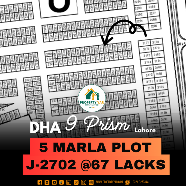 Affordable Price 5 Marla Plot Is Available For Sale In DHA Lahore Phase 9 Prism-1