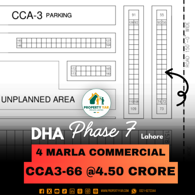 4 Marla Commercial Plot Available For Sale In DHA Lahore Phase 7