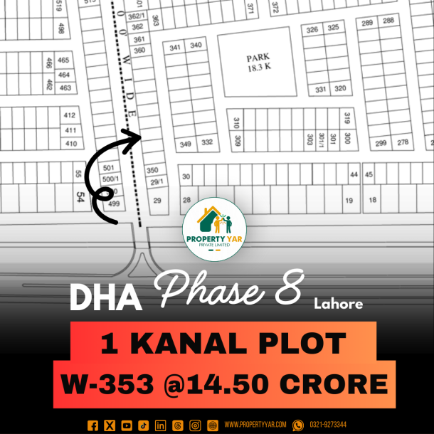 On 100 Feet Road Prime Location 5 Marla Plot For Sale In DHA Lahore Phase 8-1