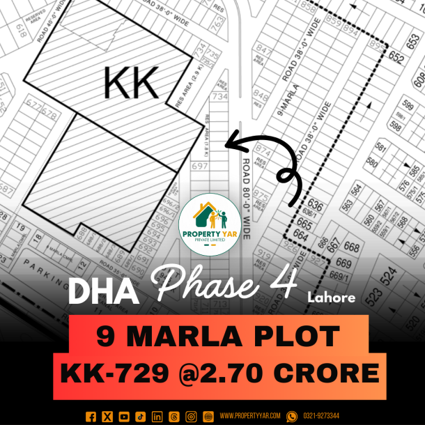 9 Marla Top Location Plot Available For Sale In DHA Lahore Phase 4-1