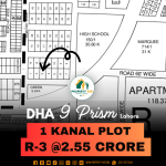 R-3 Lowest Price 1 Kanal Plot For Sale In DHA Lahore Phase 9 Prism Block R