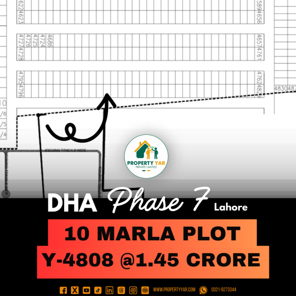 Reasonable Price 10 Marla Plot For Sale In DHA Lahore Phase 7-1