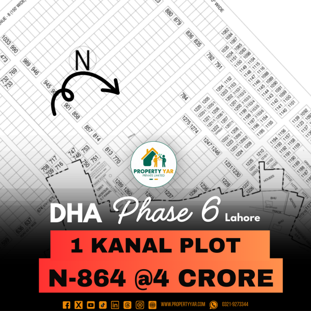 Affordable 1 Kanal Plot In DHA Lahore Phase 6 For Sale-1