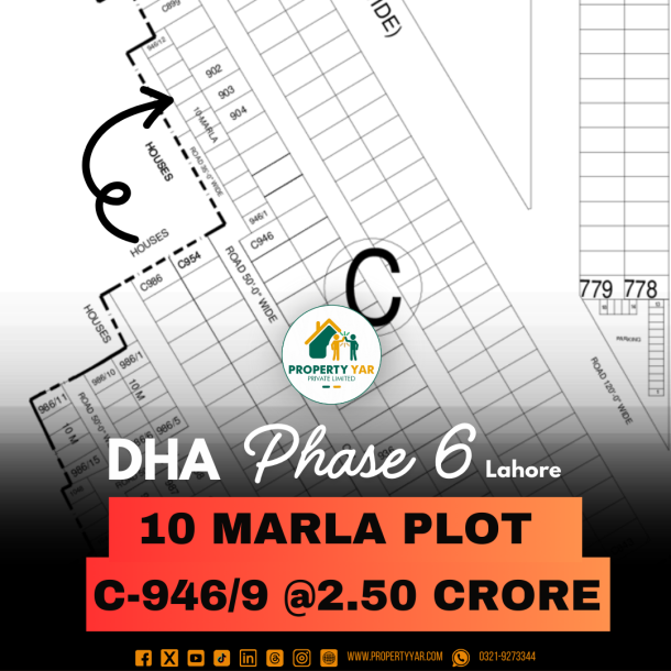 10 Marla Prime Location Plot For Sale In DHA Lahore Phase 6-1