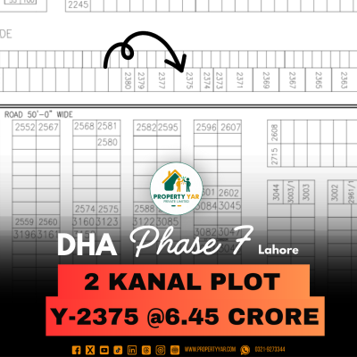 Affordable Best Location 2 Kanal Plot For Sale In DHA Lahore Phase 7