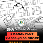 Next To Corner Excellent Location Plot For Sale In DHA Lahore Phase 8 Block X