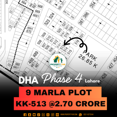 Affordable 9 Marla Plot For Sale In DHA Lahore Phase 4