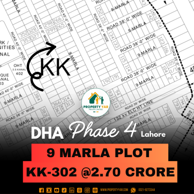 Low Price Plot Available KK-302 For Sale In DHA Lahore Phase 4