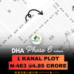 Top Location 1 Kanal Plot For Sale In DHA Lahore Phase 6 Block N