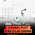 X-59 Prime Location 1 Kanal Plot Available For Sale In DHA Lahore Phase 7 Block X