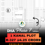 On 100 Feet Wide Road 1 Kanal Plot For Sale In DHA Lahore Phase 7