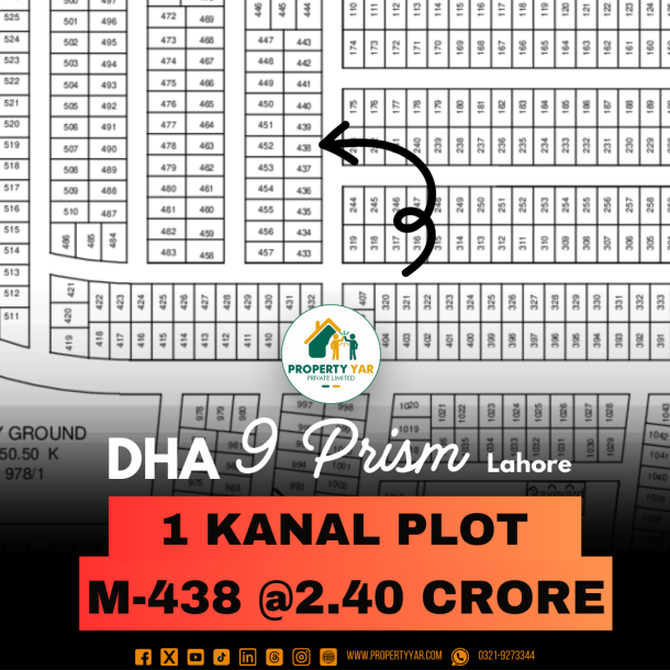 Best Sector Plot For Sale In DHA Lahore Phase 9 Prism-1