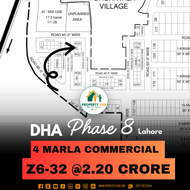 4 Marla Commercial Plot Available For Sale In DHA Lahore Phase 8-1