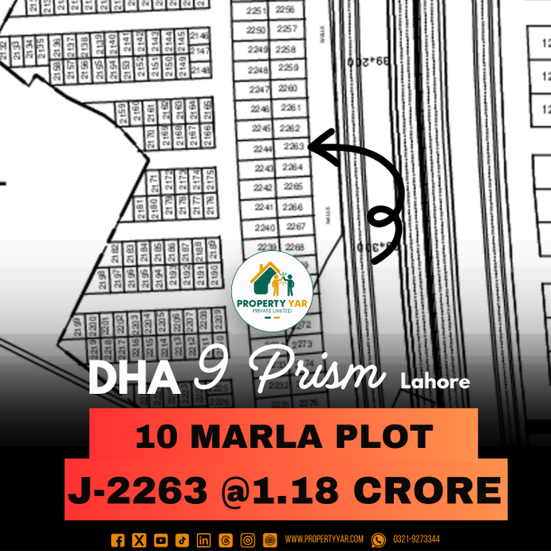 Top Location 10 Marla Plot Available For Sale In DHA Lahore Phase 9 Prism-1