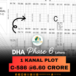 Top Location 1 Kanal Plot For Sale In DHA Lahore Phase 6 Block C