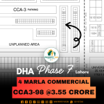 Ideal Location 4 Marla Commercial Plot For Sale In DHA Lahore Phase 7