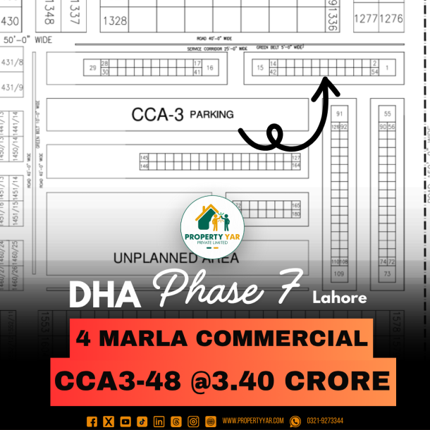 Affordable Price 4 Marla Commercial Plot Available For Sale In DHA Lahore Phase 7-1