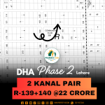 Affordable Price 2 Kanal Pair Plots Available For Sale In DHA Lahore Phase 2