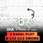 Ideal Location 2 Kanal Plot For Sale In DHA Lahore Phase 2