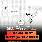 On 100 Feet Road 1 Kanal Prime Location Plot Available For Sale In DHA Lahore Phase 7