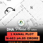 On 150 Feet Mean Road Top Location 1 Kanal Plot For Sale In DHA Lahore Phase 6