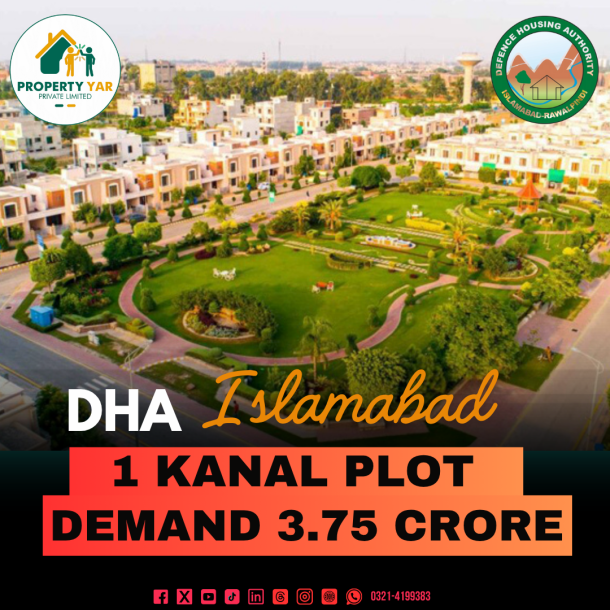 Cheapest Price 1 Kanal Plot For Sale In DHA Islamabad Phase 1 Sector C-1