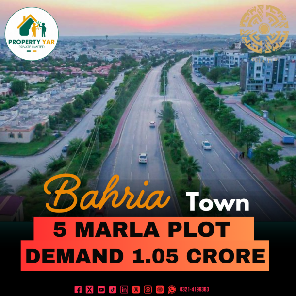 Best Location 5 Marla Plot Available For Sale In Bahria Enclave Sector N-1