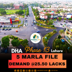DHA Lahore Phase 13 5 Marla Allocation File Available For Sale