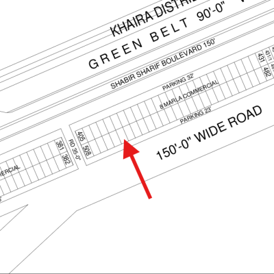 On 150 Feet Road 8 Marla Commercial Plot Available For Sale In DHA Lahore Phase 6 Boulevard