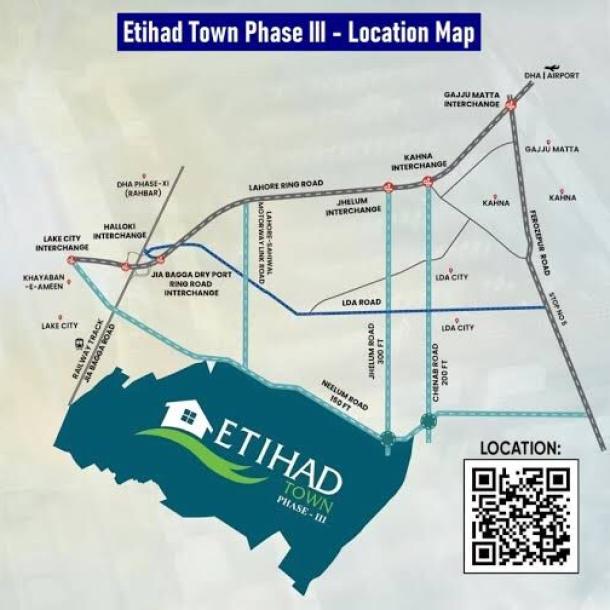 2 Kanal Plots Available For Sale In Etihad Town Phase 3 Lahore-2