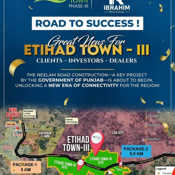 8 Marla Best Location Plots Available For Sale In Etihad Town Phase 3 Lahore-2