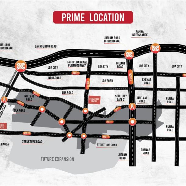 8 Marla Best Location Plots Available For Sale In Etihad Town Phase 3 Lahore-3