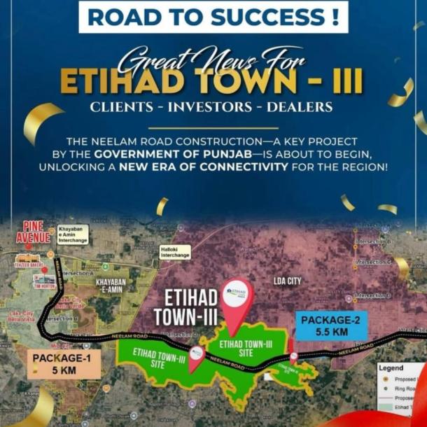 7 Marla Plots Available For Sale In Etihad Town Phase 3 Lahore-3