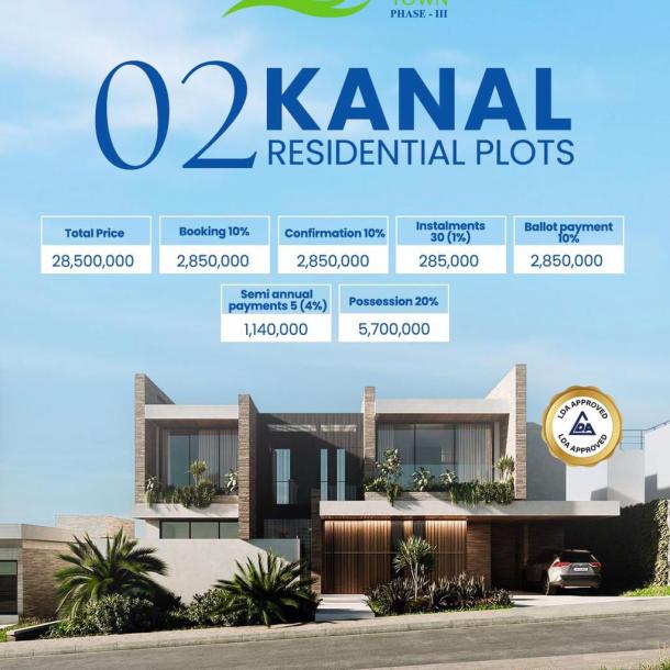 1 Kanal Plots Available For Sale In Etihad Town Phase 3 Lahore-2