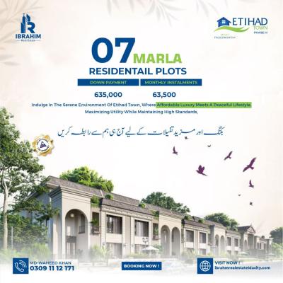 7 Marla Plots Available For Sale In Etihad Town Phase 3 Lahore