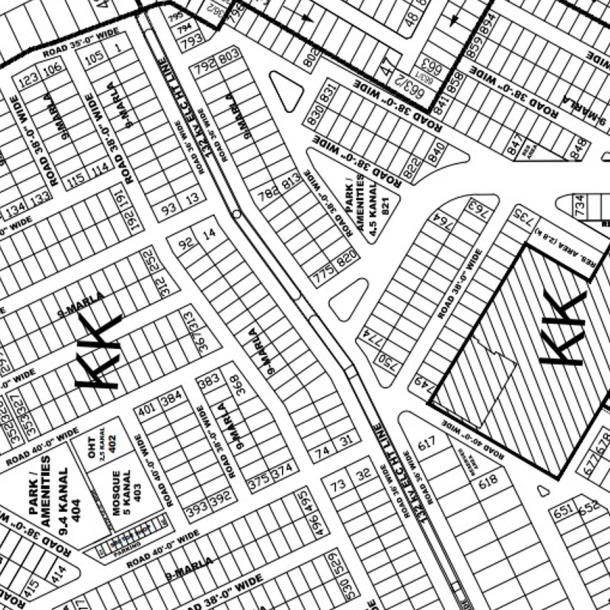 9 Marla Next Corner Plot For Sale KK - 153 Demand 250 Lac In DHA Phase 4 KK-1