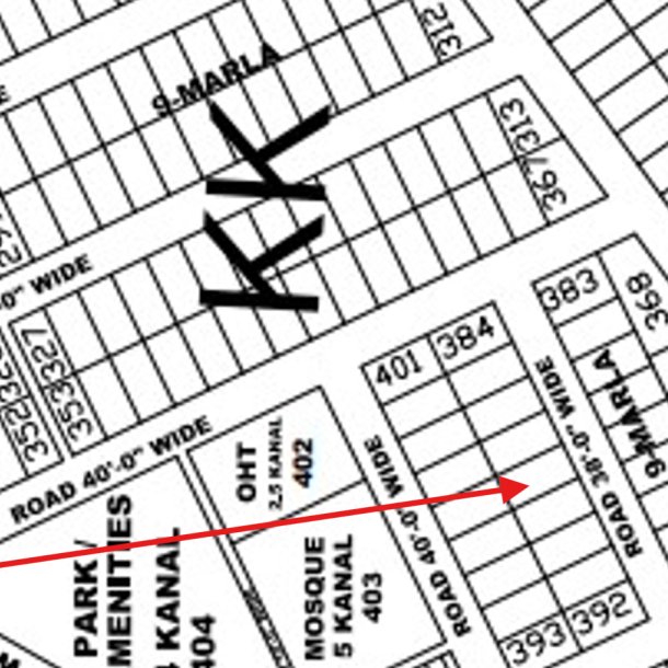 9 Marla Residential Plot For Sale KK -388 Demand 265 Lac In DHA Phase 4 KK-1